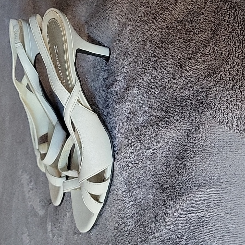 White Naturalizer heel sandals. Used but in decent condition.